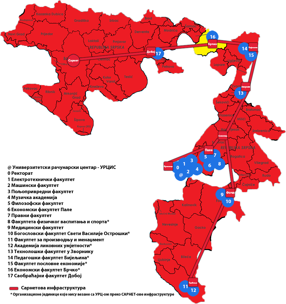 Географски приказ локација